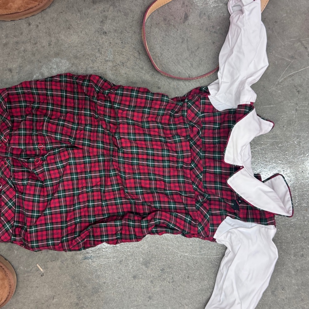 Christmas outfit with petterpan collar short/ boys 6 month